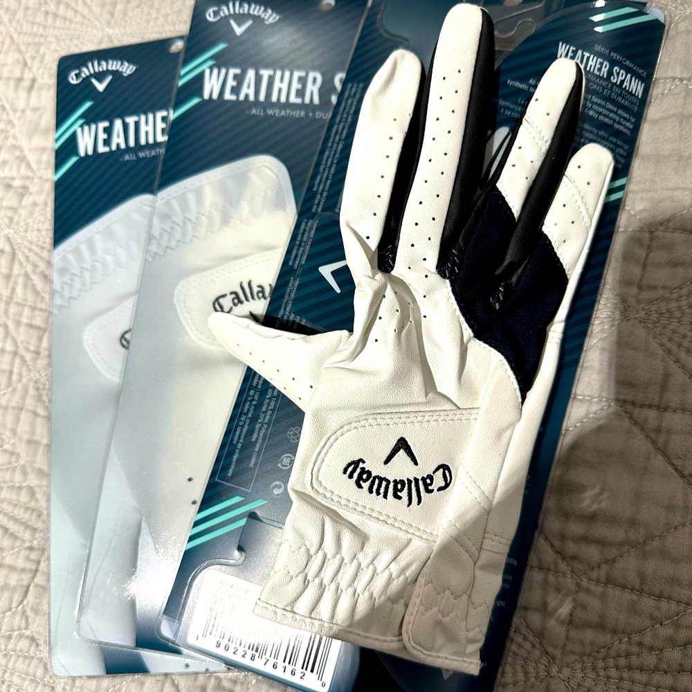 Callaway Weather Spann Golf Gloves (L Reg-Women’s Right Hand)